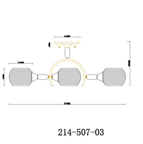 Люстра на штанге Velante  214-507-03