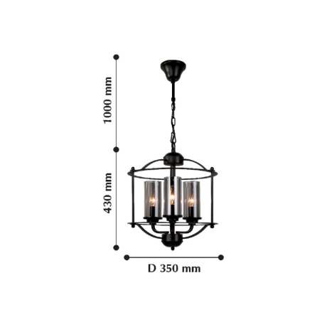 Люстра с лампочками, подвесная, комплект от Lustrof. №128881-617138