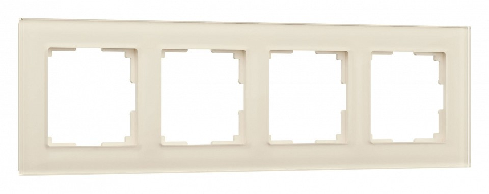 Рамка на 4 поста Werkel Favorit (молочный, стекло) W0041141