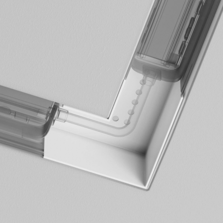 Соединитель угловой L-образный для треков встраиваемых Maytoni Technical Accessories for tracks Radity TRA084CL-12W