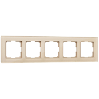 Рамка на 5 постов (шампань) Werkel W0051111