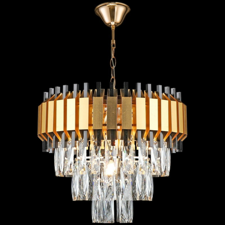 Подвесная хрустальная люстра Reluce 02144-0.4-05 FGD+BK (1425090)