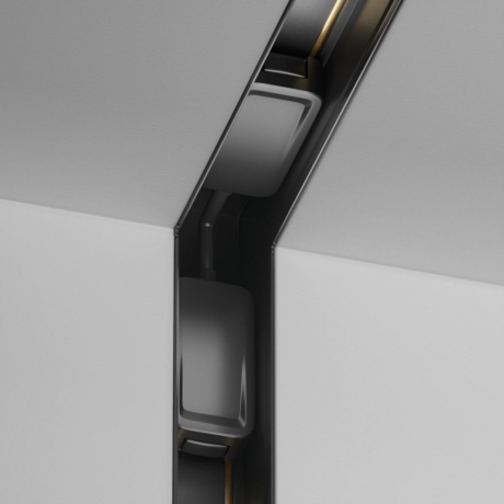 Соединитель угловой внутренний для треков встраиваемых Maytoni Technical Accessories for tracks Radity TRA084CT-12B