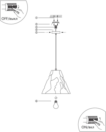 Подвесной светильник от Lustrof 735638-769616