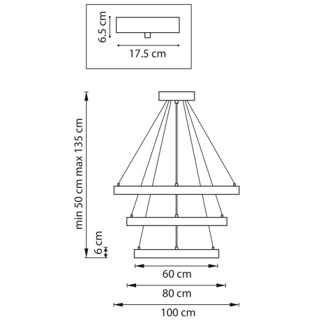 Подвесная диммируемая люстра с пультом ДУ Saturno Lightstar 748223
