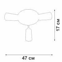 Потолочная люстра Vitaluce V3762 V3762-1/3PL