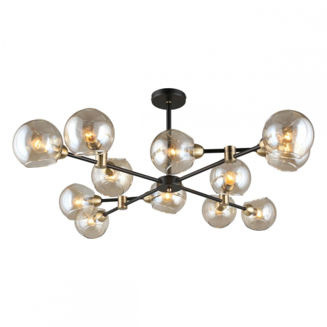 Люстра на штанге со светодиодными лампочками E14, комплект от Lustrof. №240730-656962