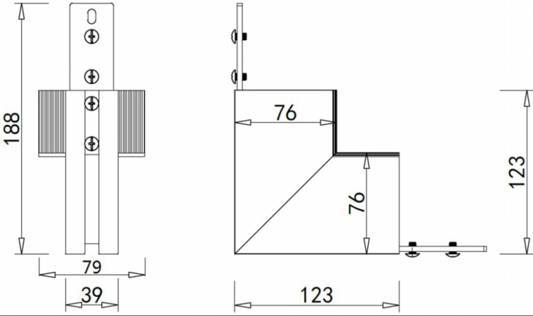 Соединитель для встраиваемого магнитного шинопровода Magic Track Donolux Inner corner DLM01/Black