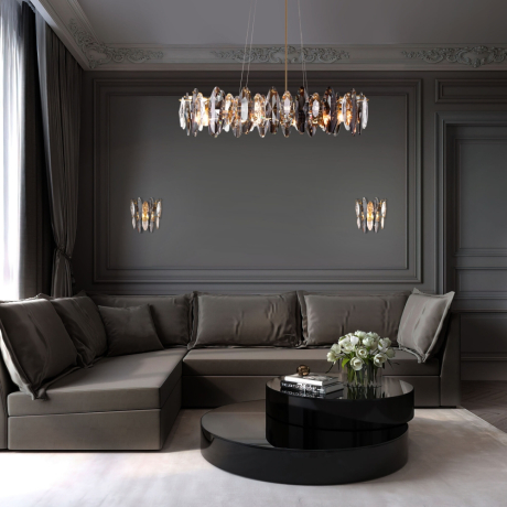 Настенный светильник с хрусталем Bogate's Onyx 372/2 (a065318)