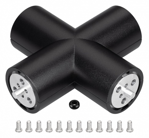 Соединитель угловой X-образный накладной Arlight ROUND 050544