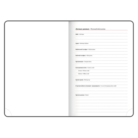 Нарушена упаковка!  <795101> Ежедневник датированный 2026, А5, 138x213 мм, BRAUBERG "Profile", балакрон, синий, 117073