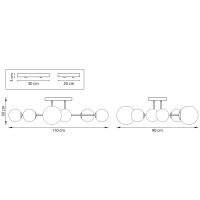 Потолочная люстра Lightstar с поддержкой Маруся Croco 815380