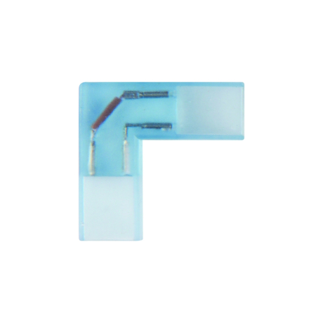 5шт. Соединитель контактный L-образный для светодиодных лент 3528, 220V Uniel UTC-K-22/A67-NNN CLEAR 005 POLYBAG (10821)