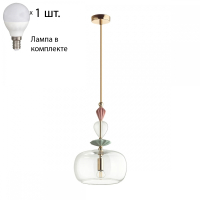 Подвесной светильник с лампочкой Odeon Light Bizet 4855/1A+Lamps E14 P45