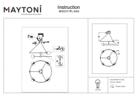 Подвесной светильник Maytoni Balance MOD317PL-04B
