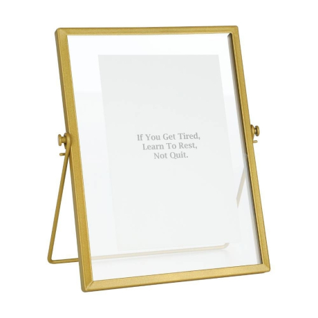 423004 Фоторамка RENABIE, L153, B12, H205, сталь, стекло, золотой Eglo