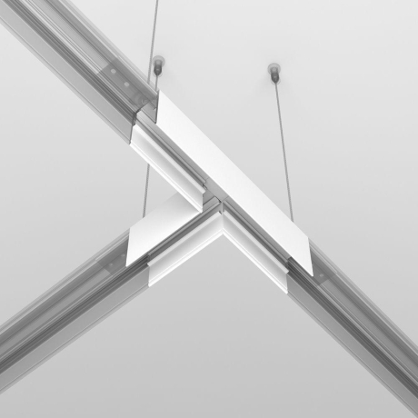 Соединитель T-образный для треков накладных Maytoni Technical Accessories for tracks Exility TRA034CT-41W