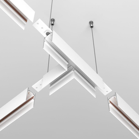 Соединитель T-образный для треков накладных Maytoni Technical Accessories for tracks Exility TRA034CT-41W