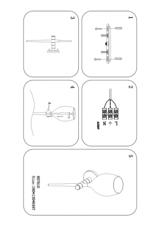 807610 Настенное бра Lightstar Meta Duovo
