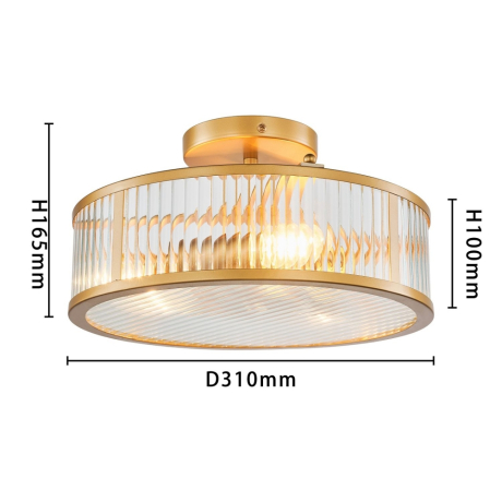 Потолочный светильник с лампочками светодиодными, комплект от Lustrof. №385058-617847