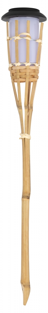 Нарушена упаковка!  <364942> Светильник уличный Эра ERASF22-24 Факел бамбук на солнечных батареях садовый 56 см (Б0053382)
