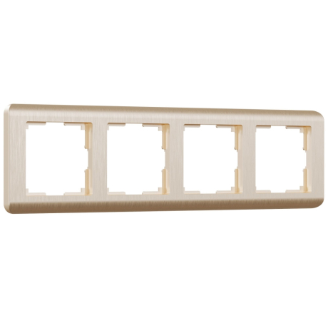 Рамка на 4 поста Werkel Stream (шампань) W0042111