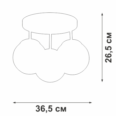 Потолочная люстра Vitaluce V3962 V3962-1/3PL