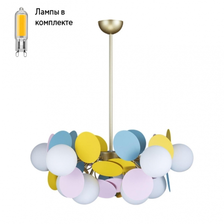 Люстра с Led лампочками в комплекте LOFT IT 10008/10 mult+Lamps