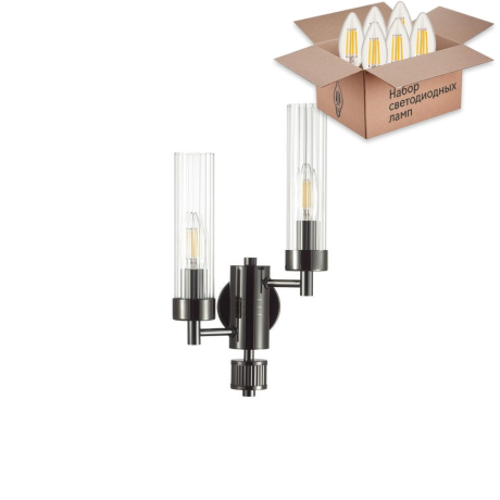 Бра Lumion Kamilla с лампочками 5275/2W+Lamps E14 Свеча