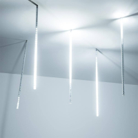 2*0,5м. Уличная гирлянда тающие сосульки холодный свет Ardecoled 230V ARD-Icefall-Classic-D12-500-5Pcs-Clear-72Led-Live White (26049)