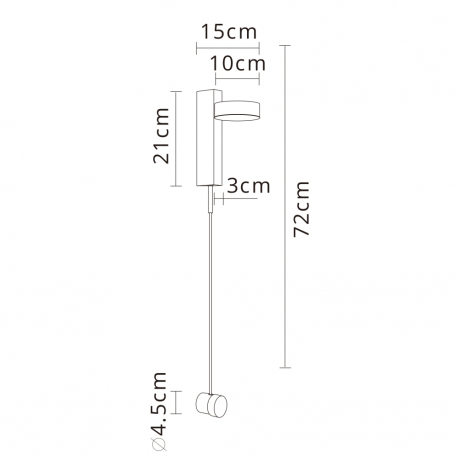 Бра Arte Lamp Mirach A2142AP-10BK
