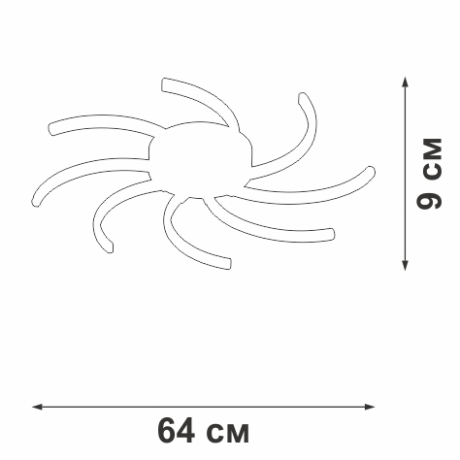 Потолочная люстра Vitaluce V4685 V4685-0/8PL