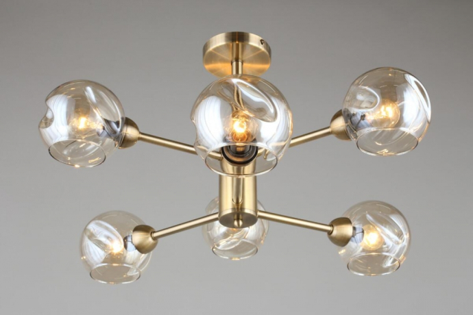 Люстра с поддержкой Алисы потолочная Omnilux OML-93307-06-A