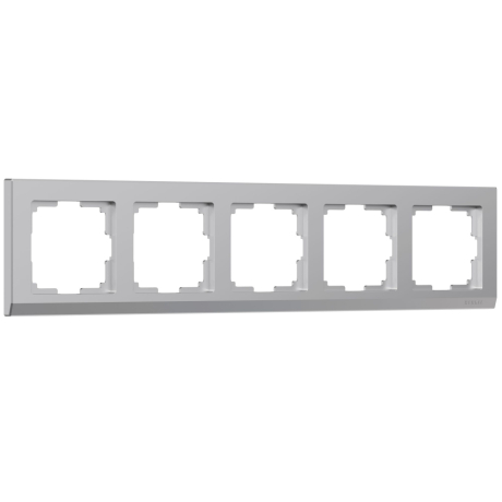 Рамка на 5 постов Werkel Stark (серебряный) W0051806