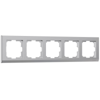 Рамка на 5 постов Werkel Stark (серебряный) W0051806