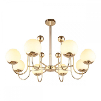 Люстра на штанге с лампочками Omnilux OML-67007-08+Lamps