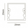 Профиль накладной Maytoni Led Strip Алюминиевый профиль ALM007S-2M