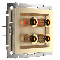 Акустическая розетка (шампань рифленый) Werkel W1185010