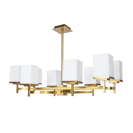 Люстра на штанге с лампочками DIVINARE 4504/17 LM-8+Lamps