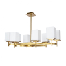 Люстра на штанге с лампочками DIVINARE 4504/17 LM-8+Lamps