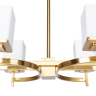 Люстра на штанге с лампочками DIVINARE 4504/17 LM-8+Lamps