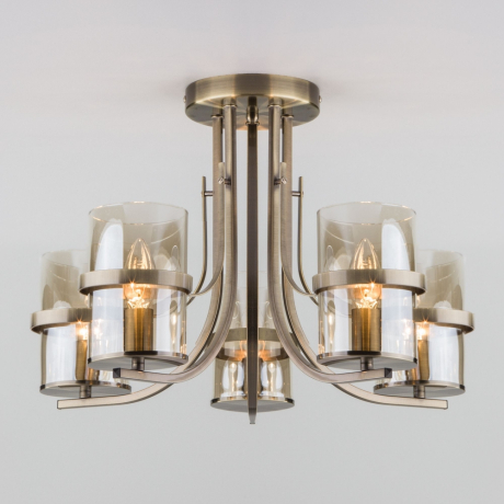 Потолочная люстра Eurosvet Coppa 60085/5 античная бронза