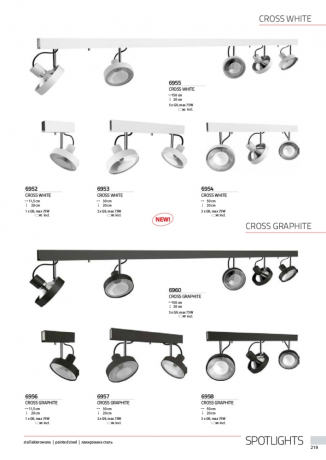 6953 Спот Nowodvorski CROSS WHITE II