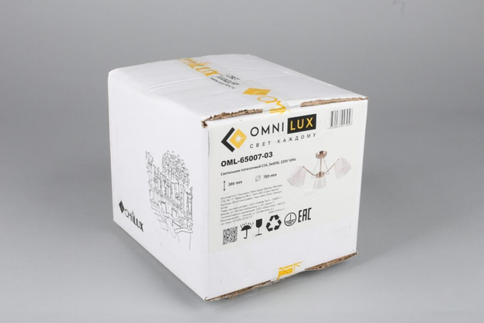 Люстра потолочная с лампочками Omnilux OML-65007-03+Lamps