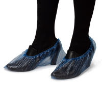 Нарушена упаковка!  <271022> Бахилы КОМПЛЕКТ 2000 шт. (1000 пар) в упаковке, ЭКОНОМ, размер 40х14 см, 1,8 г, ПНД, ЛЮБАША, 630717 (630717)