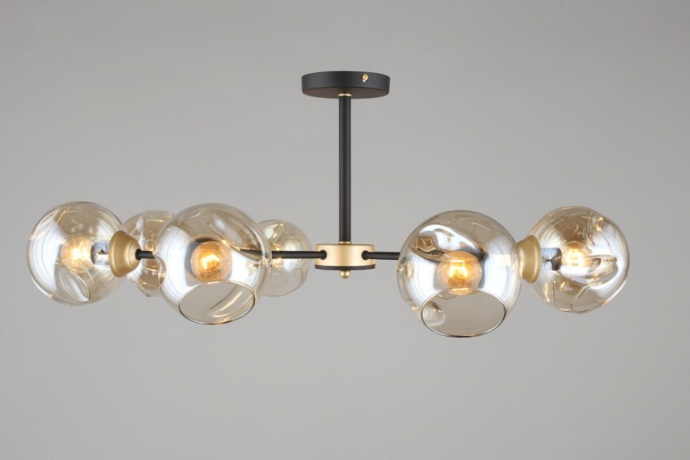 Люстра с поддержкой Алисы потолочная Omnilux OML-93607-08-A