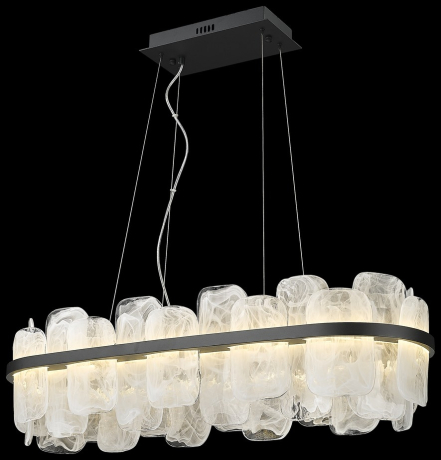 Люстра подвесная LED, 125W, 3000K Wertmark Nelly WE158.24.623