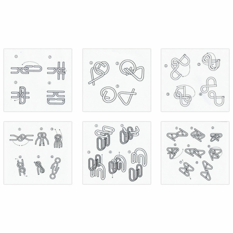 Нарушена упаковка!  <235404> Головоломка металлическая ЗОЛОТАЯ СКАЗКА, 1 шт., 12 видов, в дисплее, 662091 (662091)