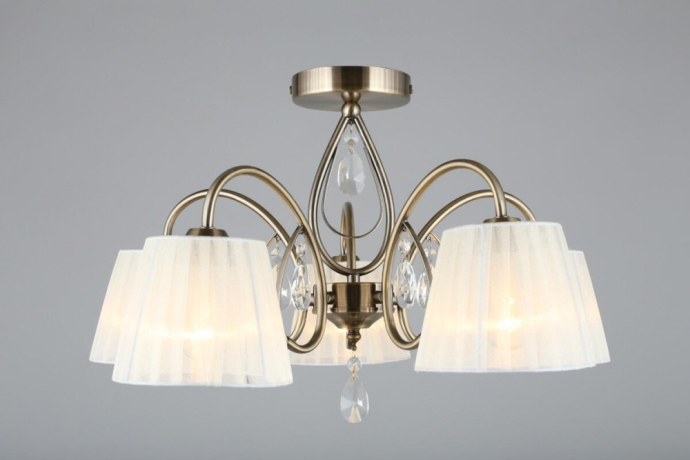 Люстра с поддержкой Алисы потолочная Omnilux OML-56617-05-A