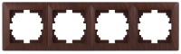 Рамка 4-постовая ЭРА Intro Solo венге 4-504-10 Б0043429